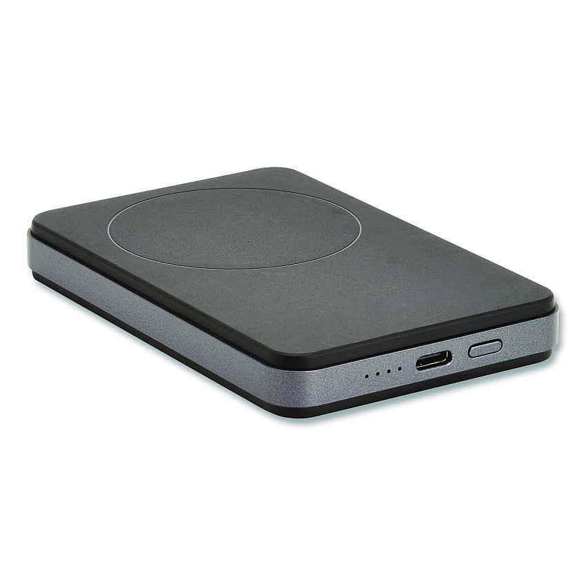 Tripp Lite Portable Wireless Magnetic Charging Power Bank, USB C, Black (UPB04K01CM)