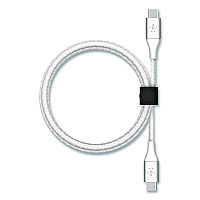 Belkin BOOST CHARGE Braided USB-C to USB-C Cable, 6.6 ft, White (CAB004BT2MWH)