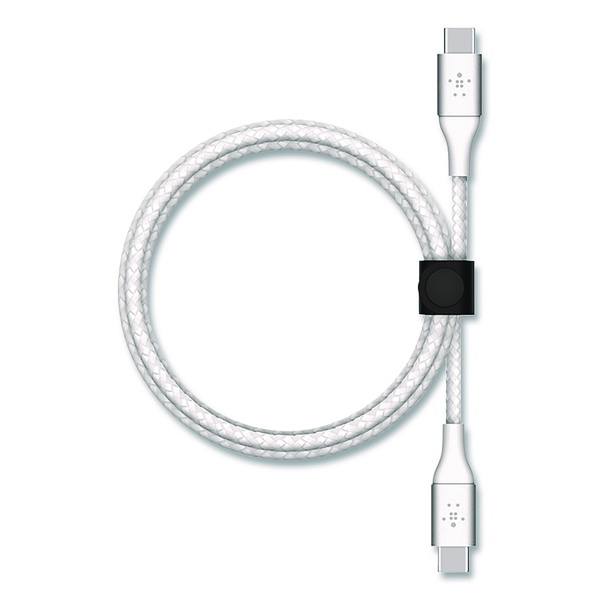 Belkin BOOST CHARGE Braided USB-C to USB-C Cable, 6.6 ft, White (CAB004BT2MWH)