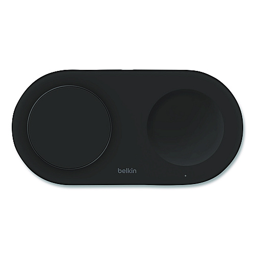 Belkin BOOST CHARGE Pro 2-in-1 Magnetic Wireless Charging Pad with Qi2, USB-C, 15 W, Black (WIZ021TTBK)