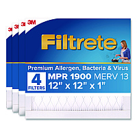 Filtrete High Performance Air Filter, 12 x 12, 4/Carton (UA10DC4CA)