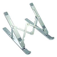 OTM Essentials Portable Laptop Riser Stand, 11.85" x 2.5" to 5.5", Silver (OBA2E)