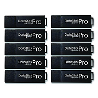 Centon DataStick Pro USB 3.2 Type A Flash Drive, 64 GB, Black, 10/Pack (S1U3P664G10B)