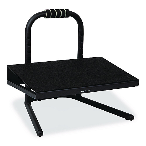 Mind Reader Adjustable Height Tilt Foot Rest, 14.25 x 15 d x 14.5 h, Black (FTHEIGHTBLK)