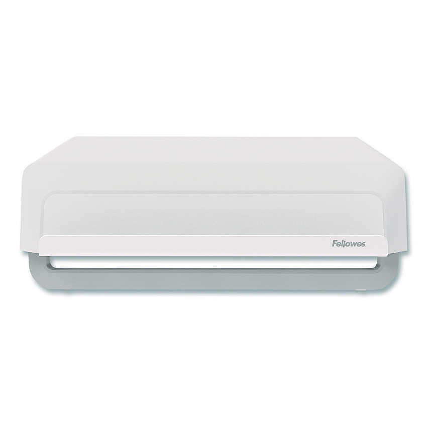 Fellowes Breyta Monitor Stand, 13.94" x 11.97" x 3.23" to 5.9", White, Supports 33 lb (100016561)