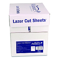 Alliance Laser Cut Sheets, 92 Bright, Side: 5-Hole Punched, 20 lb Bond Weight, 8.5 x 11, White, 500 Sheets/Ream, 5 Reams/Carton (30750AA)