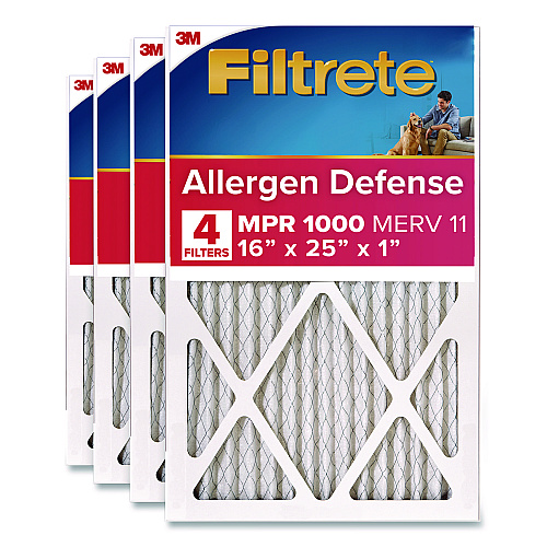 Filtrete Allergen Defense Air Filter, 16 x 25, 4/Carton (98014CA)