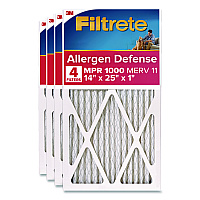 Filtrete Allergen Defense Air Filter, 12 x 25, 4/Carton (98044CA)