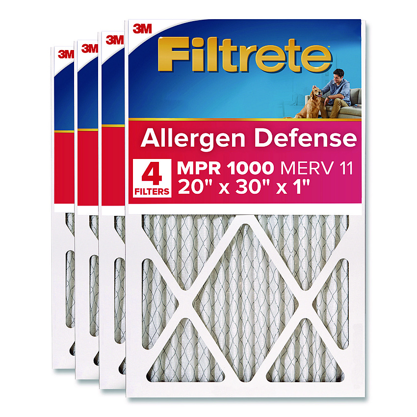 Filtrete Allergen Defense Air Filter, 20 x 30, 4/Carton (98224CA)