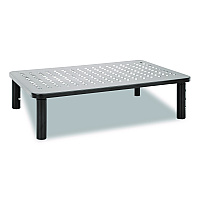 MOUNT-IT! Adjustable Desktop Monitor Riser, For Up to 32" Monitors, 14.57" x 9.25" x 5.51", Black, Supports 44 lb (MI7363)