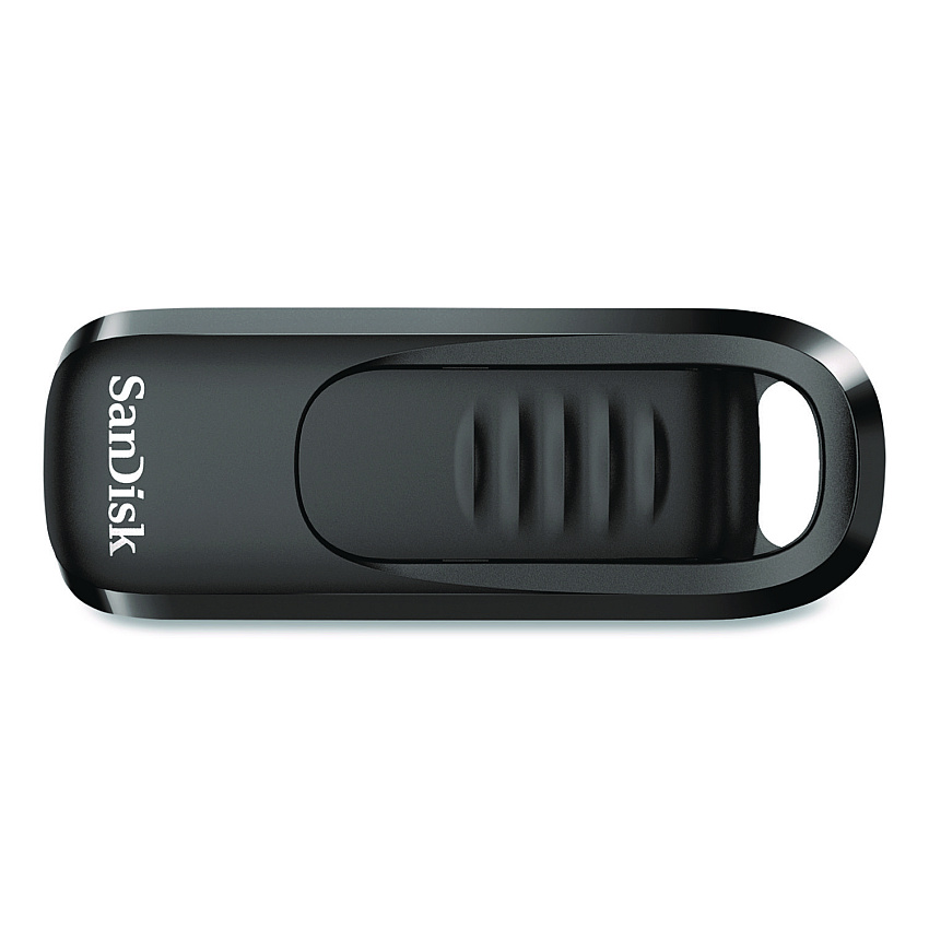 SanDisk Ultra Slider USB 3.2 Type C Flash Drive, 64 GB, Black (SDCZ480064GA)