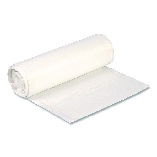 Boardwalk High-Density Can Liners, 16 gal, 8 mic, 24 x 33, Natural, Perforated Roll, 1,000/Carton (24338N)