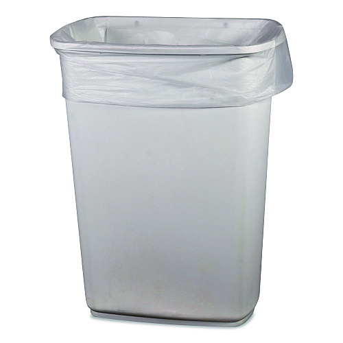 Heritage Linear Low-Density Can Liners, 33 gal, 1 mil, 33" x 39", Clear, 150/Carton (H6639YCRAC)