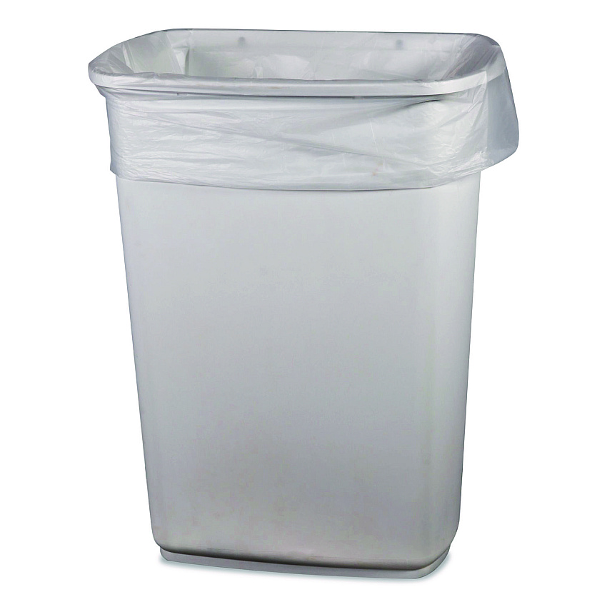 Heritage Linear Low-Density Can Liners, 33 gal, 1 mil, 33" x 39", Clear, 150/Carton (H6639YCRAC)