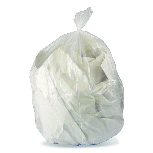 Heritage Linear Low-Density Can Liners, 56 gal, 1.1 mil, 46" x 50", Clear, 100/Carton (H9250SC)