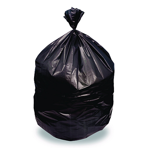 Heritage Linear Low Density Can Liners, 56 gal, 1.5 mil, 46' x 50", Black, 100/Carton (H9250AK)