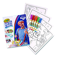 Crayola Blippi Color Wonder Kit, Includes Five Markers, Ages 3 and Up, 18 Pages (752726)