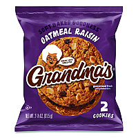 Grandma's Cookies - Single Serve, Oatmeal Raisin, 2.5 oz Packet, 60/Carton (FRI45093)