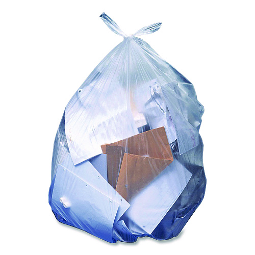 Heritage Linear Low-Density Can Liners, 30 gal, 1.1 mil, 36" x 30", Clear, Flat Pack, 250/Carton (H6036SC)