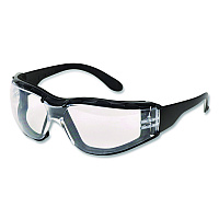 Bouton Zenon Z12 Polycarbonate Safety Glasses, Black Nylon Frame, Clear Polycarbonate Lens (25001F020)