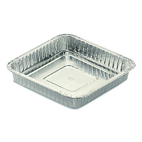 HFA Square Cake Pan, 30 Gauge, 48 oz, 8 x 8 x 1.53, Silver, Aluminum, 200/Carton (30830200)