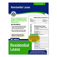 Adams Residential Lease Form Sets with Instructions and Free Download, One-Part (No Copies), 8.5 x 11, 4 Forms/Set, 4 Sets/Pack (LF310)