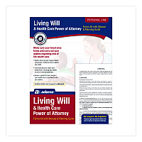 Adams Living Will and Healthcare POA Form Kit with Instructions and Digital Download, 8.5 x 11, Unlimited Number of Forms (K306)