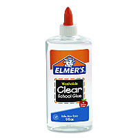 Elmer's School Glue, 9 oz, Dries Clear (E309)