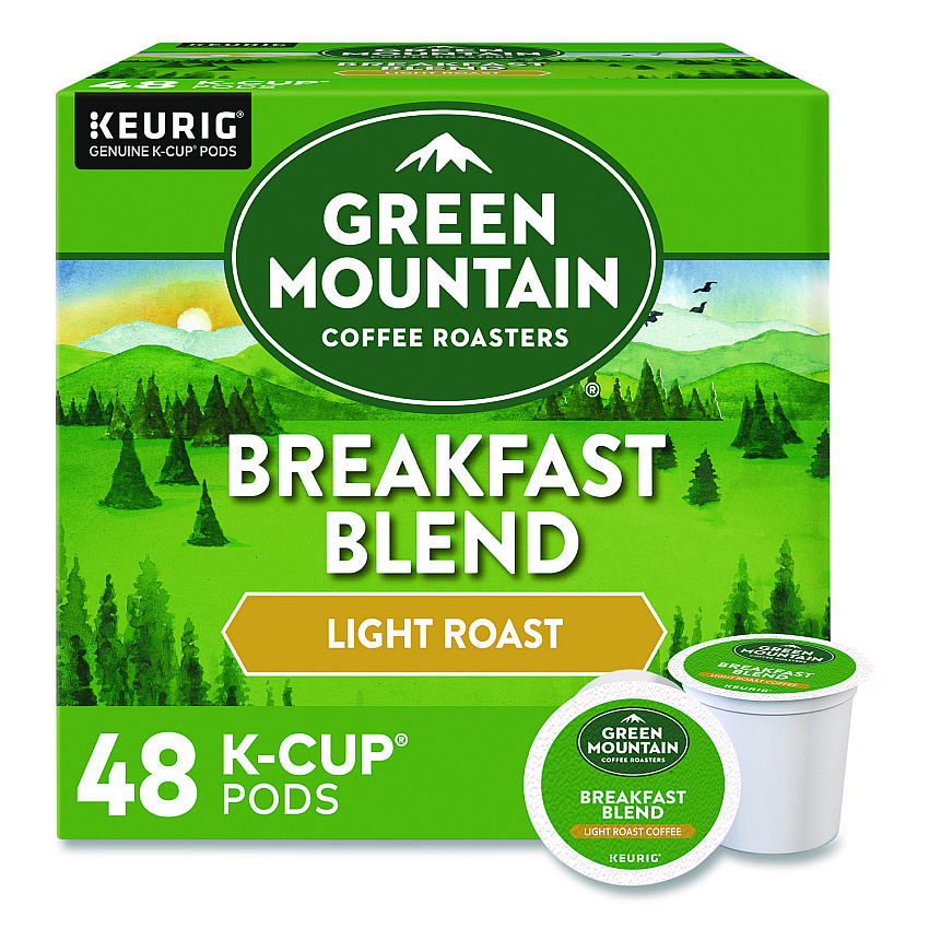 Keurig Breakfast Blend Coffee K-Cups, 0.31 oz, 48/Box (1635473)