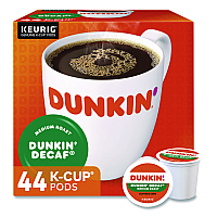 Dunkin Donuts K-Cup Pods, Dunkin' Decaf, 44/Box (24306977)
