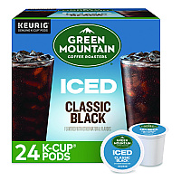 Keurig Classic Black Brew Over Ice Coffee K-Cups, 0.4 oz, 24/Box (5000372042)