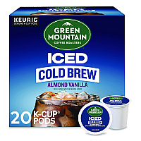 Keurig Almond Vanilla Brew Over Ice Coffee K-Cups, 0.21 oz, 20/Box (5000372045)