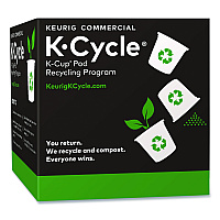 Keurig K-Cycle K-Cup Pod Recycling Station, Plastic, Black/Green/White, 5/Pack (5000350630)