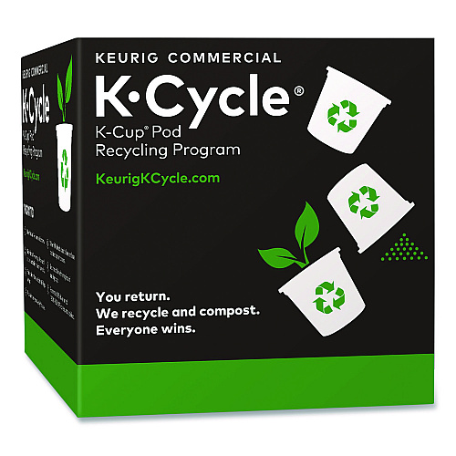 Keurig K-Cycle K-Cup Pod Recycling Station, Plastic, Black/Green/White, 5/Pack (5000350630)
