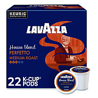 Lavazza Perfetto Coffee K-Cups, House Blend, 0.41 oz, 22/Box (5000382580)