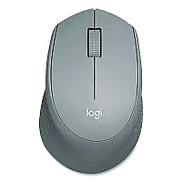 Logitech M330 Silent Plus Mouse, 2.4 GHz Frequency/33 ft Wireless Range, Right Hand Use, Gray (2406185)