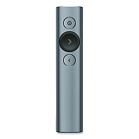 Logitech Spotlight Presentation Remote, Projects 100 ft, Slate (2632837)