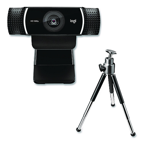Logitech C922 Pro Stream Webcam, 1920 pixels x 1080 pixels, 3 Mpixels, Black (2843756)
