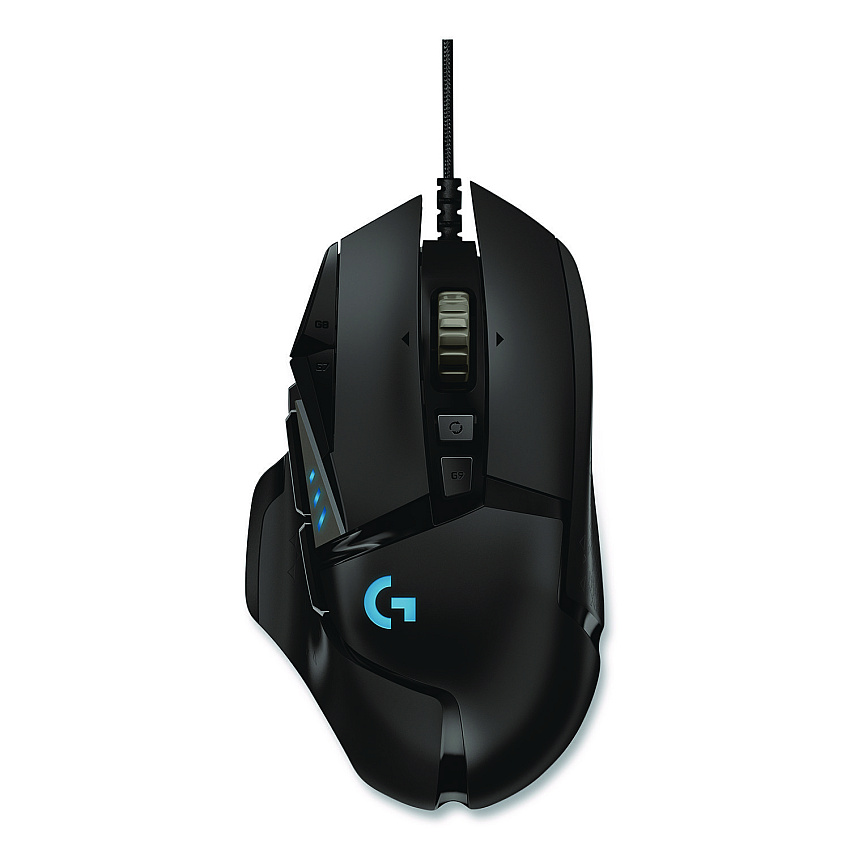 Logitech G502 HERO High Performance Gaming Mouse, USB, Left/Right Hand Use, Black (24342519)