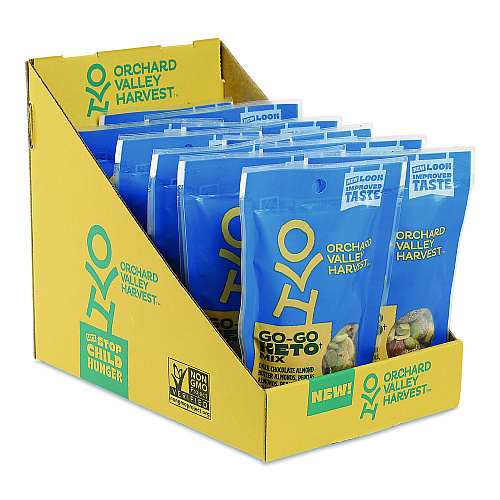 Orchard Valley Harvest Go-Go Keto Mix, 1.85 oz Bag, 14/Carton (JOH14045)