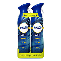 Febreze AIR, Ocean, 8.8 oz Aerosol Spray, 2/Pack (48312PK)