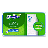 Swiffer Wet Refill Cloths, 10 x 8, Fresh Scent, White, 24/Box (82856BX)