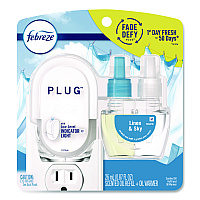 Febreze PLUG Air Freshener Warmer Start Kit, Clear/White (90121)
