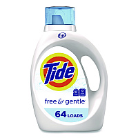 Tide Free and Gentle Liquid Laundry Detergent, 64 Loads, 84 oz Bottle (1389041828)