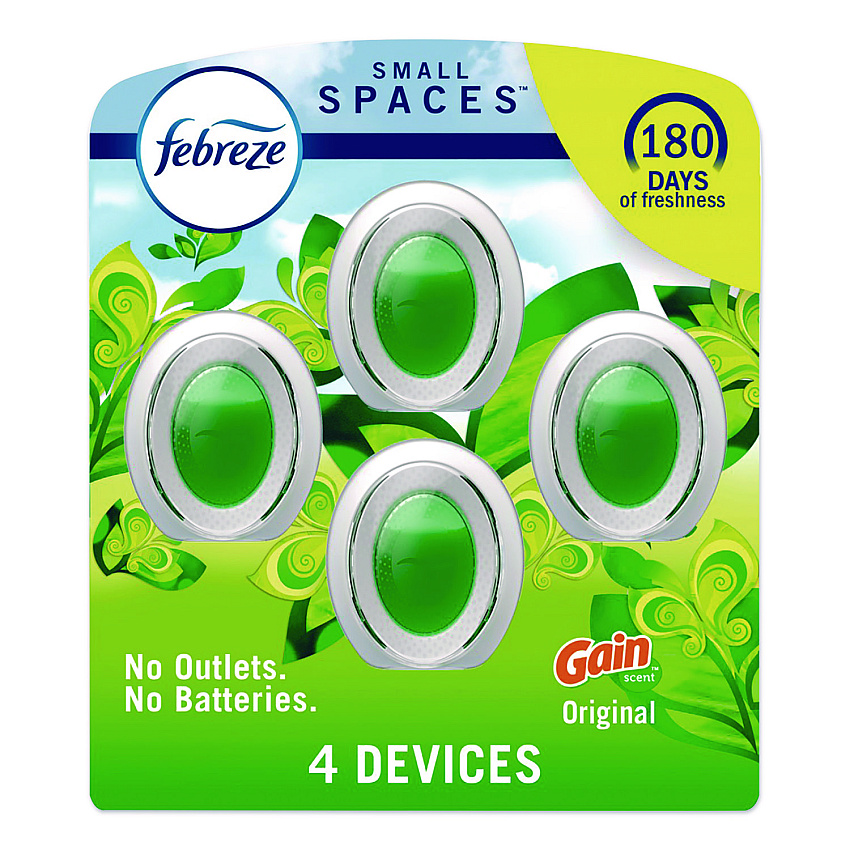 Febreze smallSPACES, Gain Original, 0.25 oz, 4/Pack (2573)