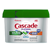 Cascade Action Pacs+Oxi, Fresh Scent, 26.7 oz Tub, 48/Pack (3700027425)