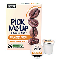 Pick Me Up Provisions Breakfast Blend Coffee K-Cups, 24/Box (5000381024)