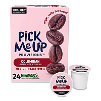 Pick Me Up Provisions Colombian Coffee K-Cups, 24/Box (5000381025)