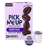 Pick Me Up Provisions French Roast Coffee K-Cups, 24/Box (5000381026)