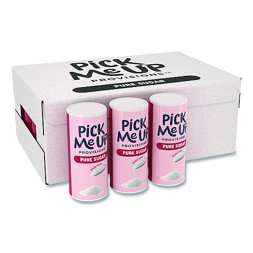 Pick Me Up Provisions Pure Sugar, 20 oz Canister, 24/Carton (PM62433CT942)